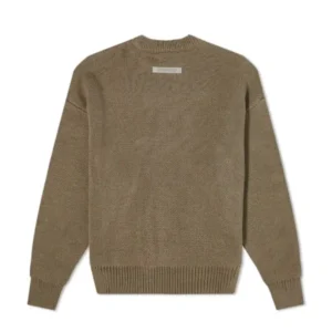 Fear of God Essentials Knitted Sweater Harvest – Brown